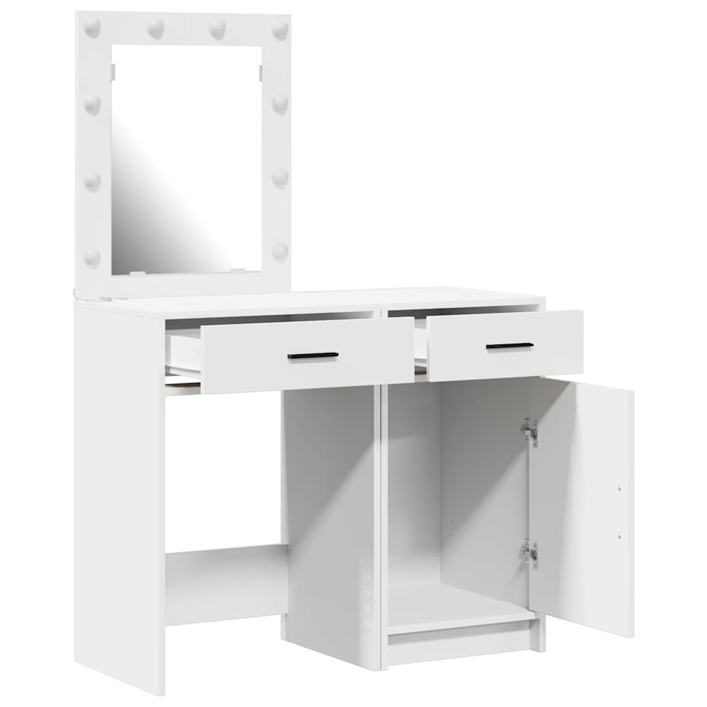 Dressing Table 2 Pcs 50 X 41 X 135 Cm Engineered Wood
